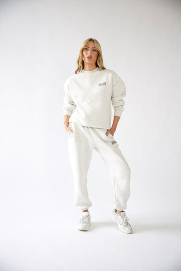 Oatmeal Huer Logo Joggers