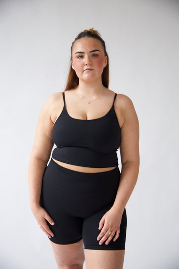 Black Second Skin Tank Bra