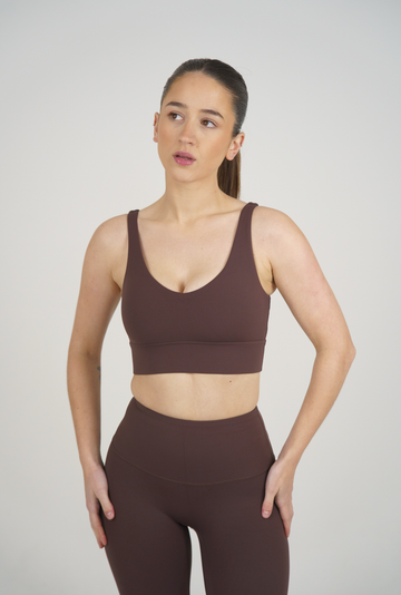 Second Skin Sports Bra - Chocolate