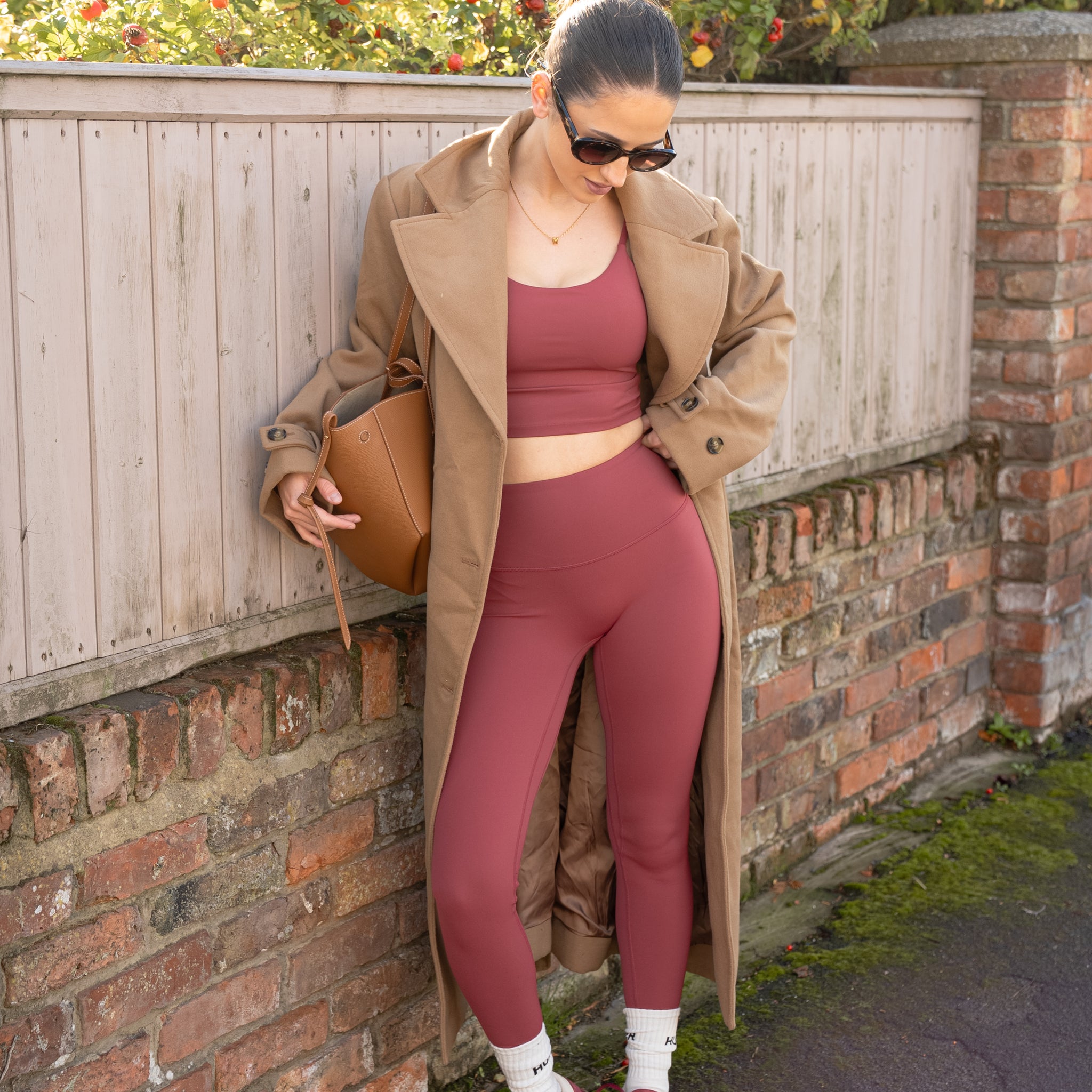 Second Skin Leggings- Wine Red