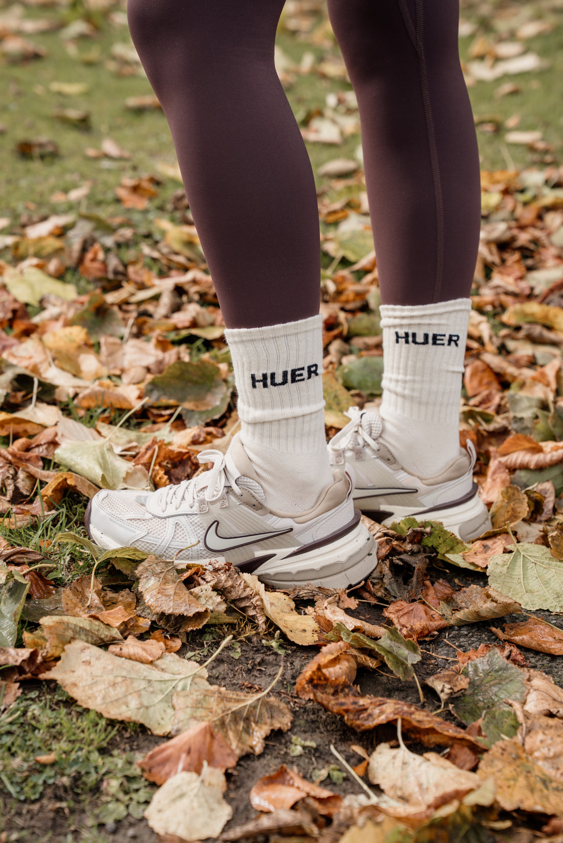 HUER Ribbed Cuff Sport Socks