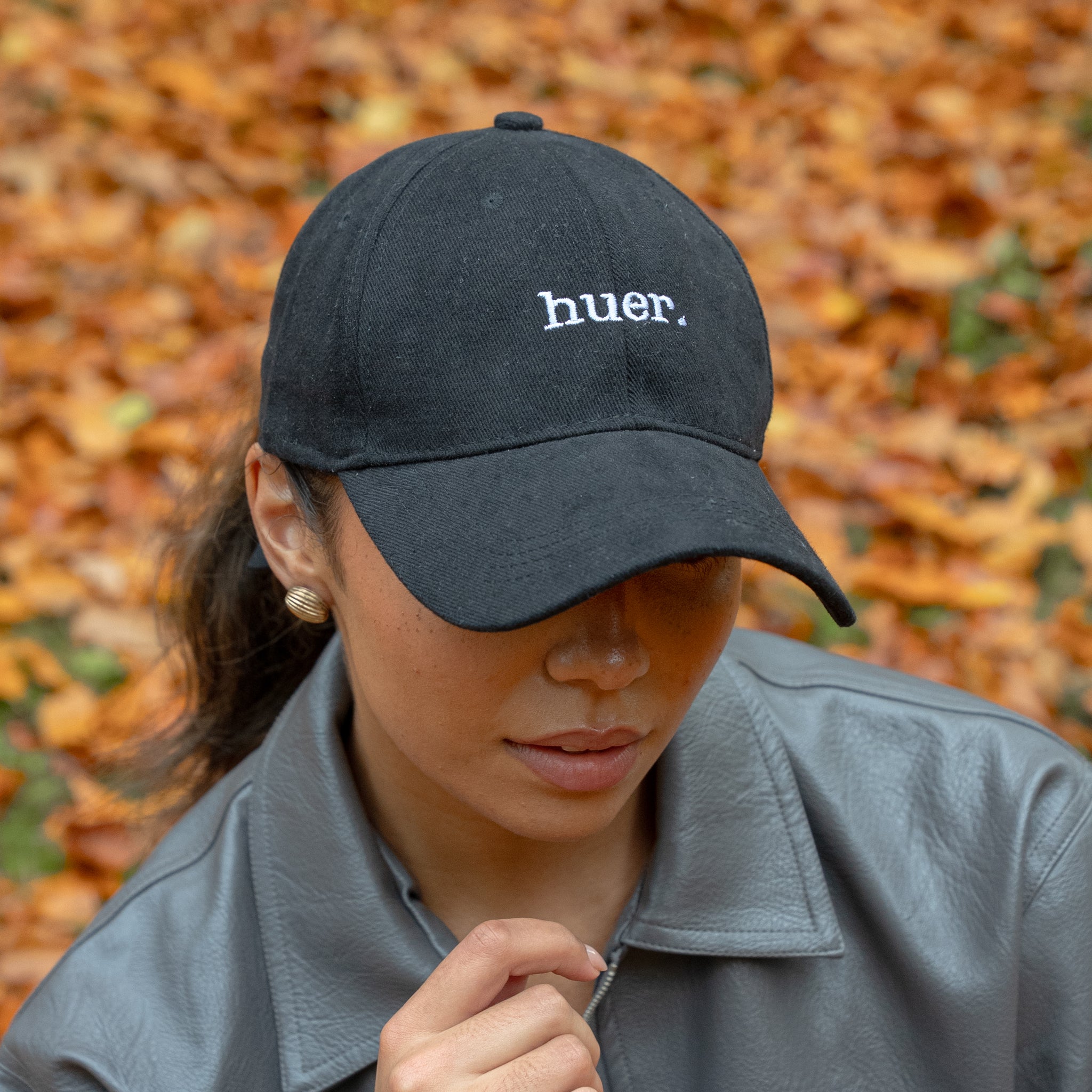 Black Huer Logo Cap