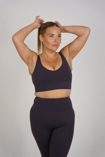 Second Skin Sports Bra - Charcoal Grey