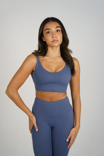 Second Skin Sports Bra - Spruce Blue