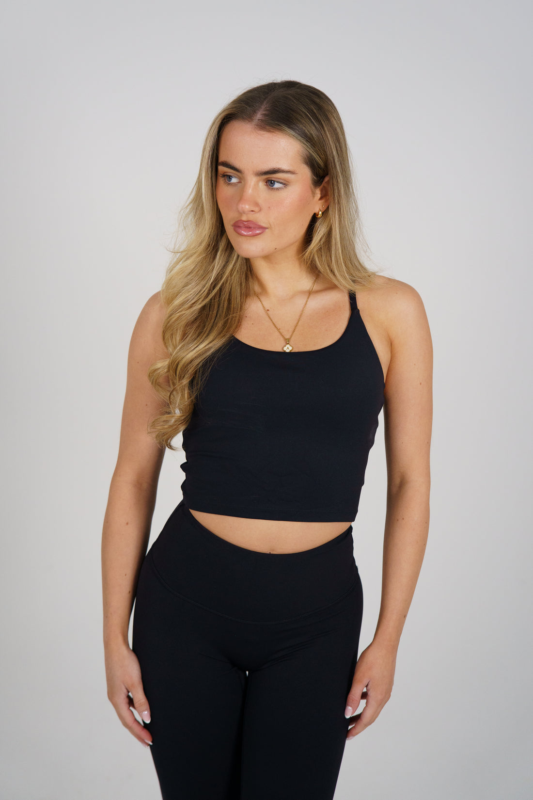 Second Skin Tank Bra - Black