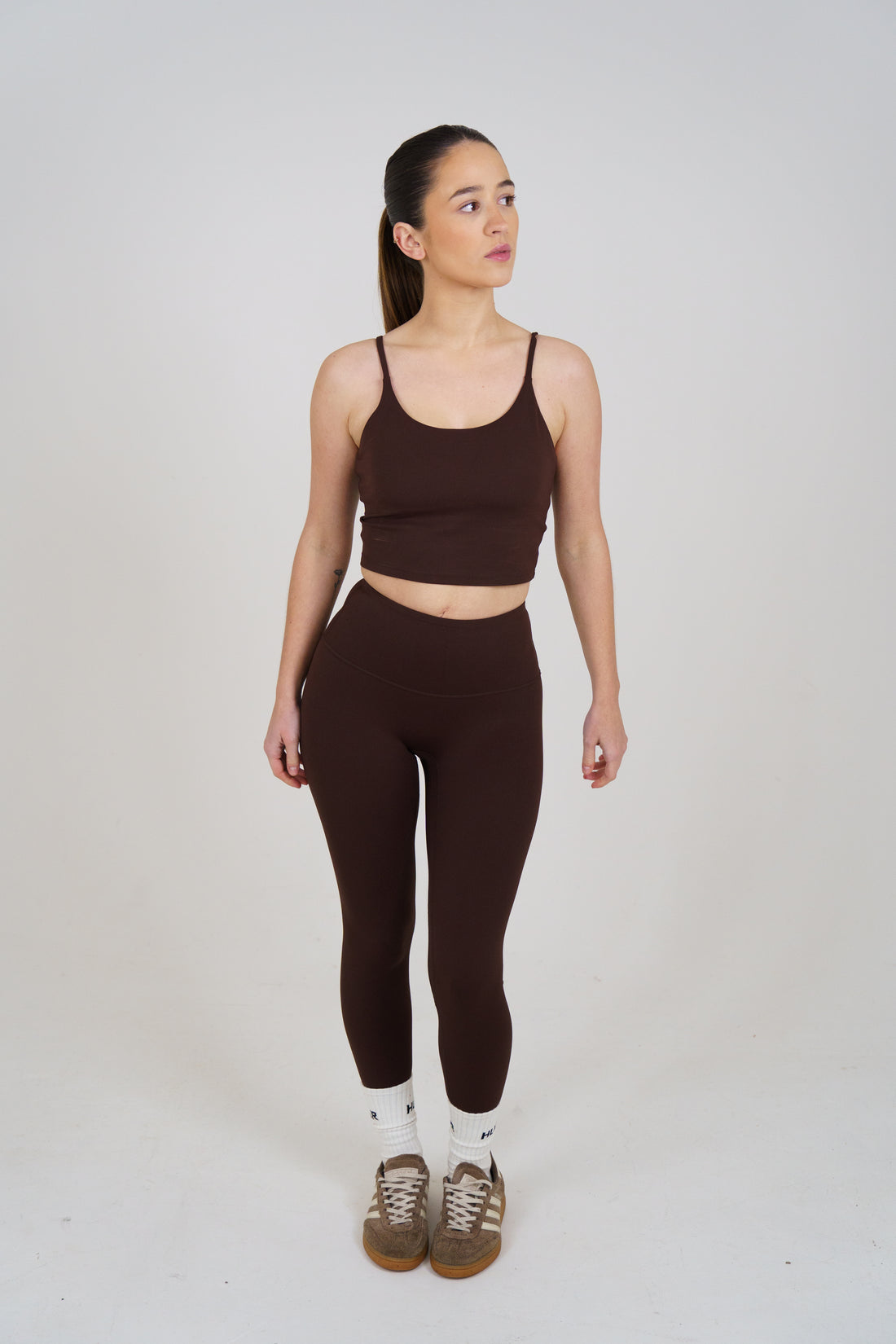 Second Skin Tank Bra - Espresso